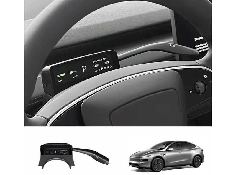 Лост за смяна на предавки и мини HUD дисплей Tesla Model Y Juniper